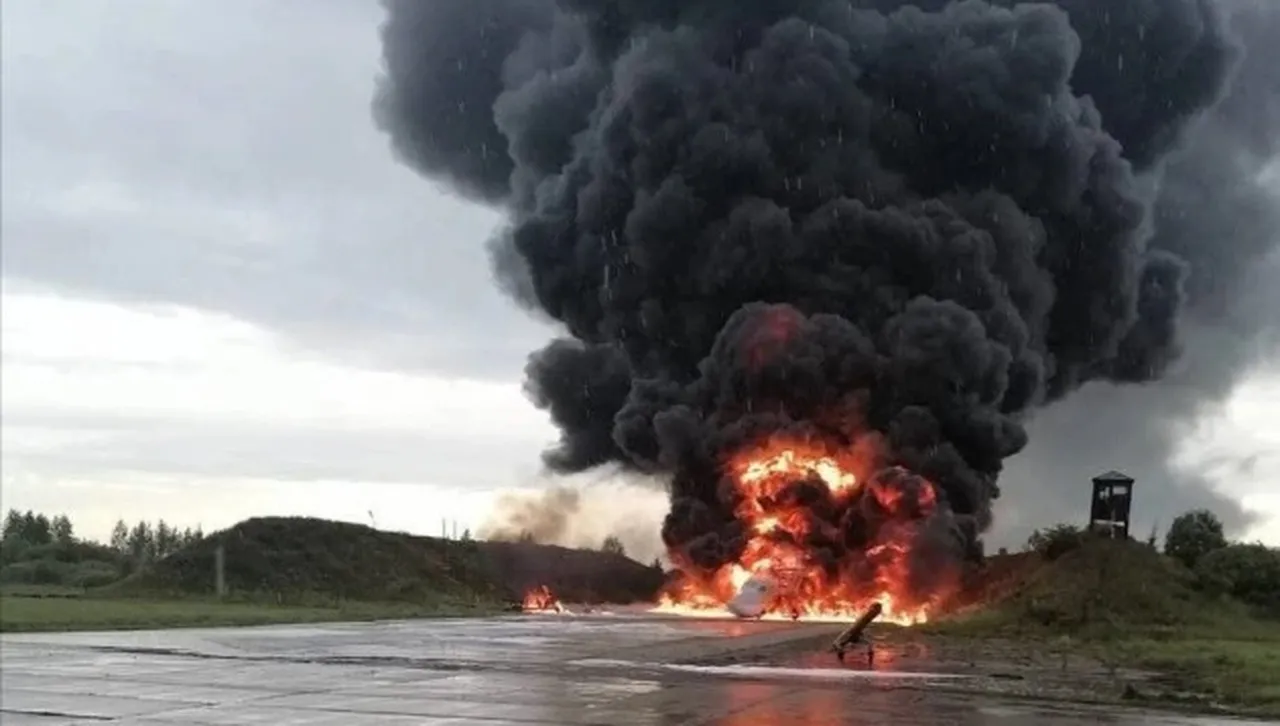 Укринформ: Голям пожар и експлозии на руско военно летище в Крим