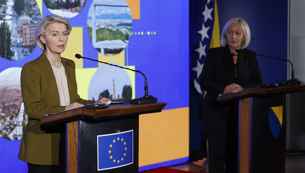 Фон дер Лайен: Босна и Херцеговина е на прага на ЕС – време е за единство и решителност
