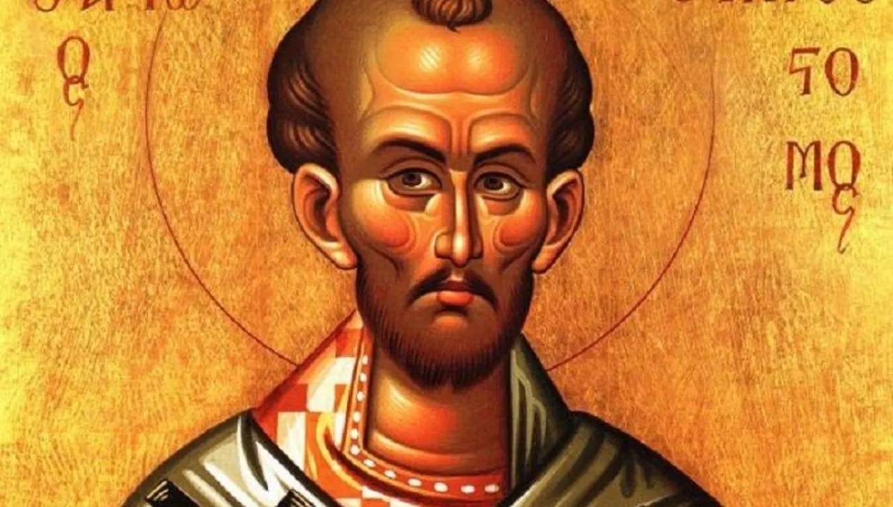 Палим свещ в памет на св. Йоан Златоуст, чиито думи блестели като злато