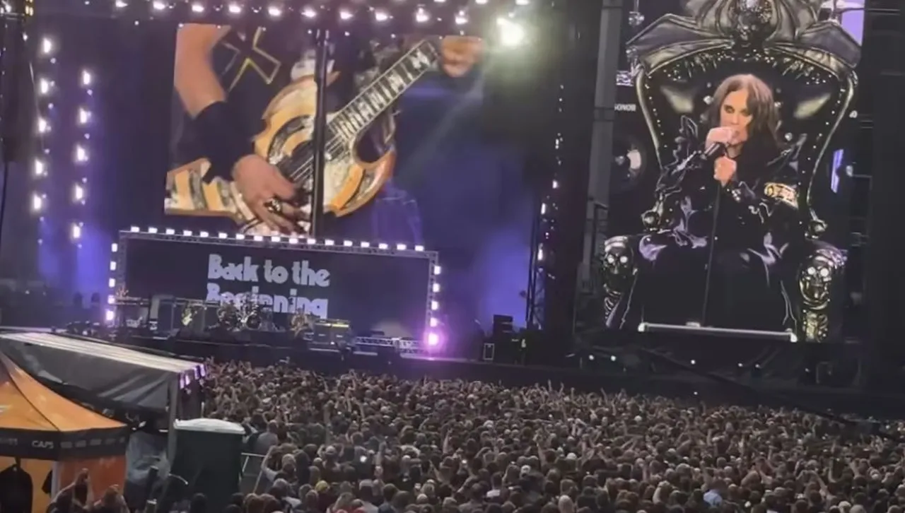 "Нямате представа.Обичам всички ви!" - легендата Ози Озбърн се сбогува трогателно с феновете, седнал на трон