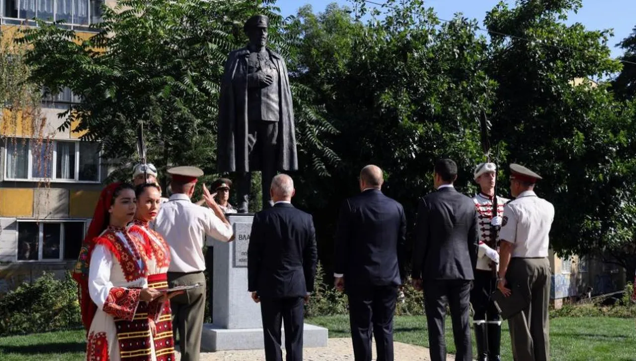 Васил Терзиев откри паметника на победителя от Дойран, иницииран от Георги Георгиев