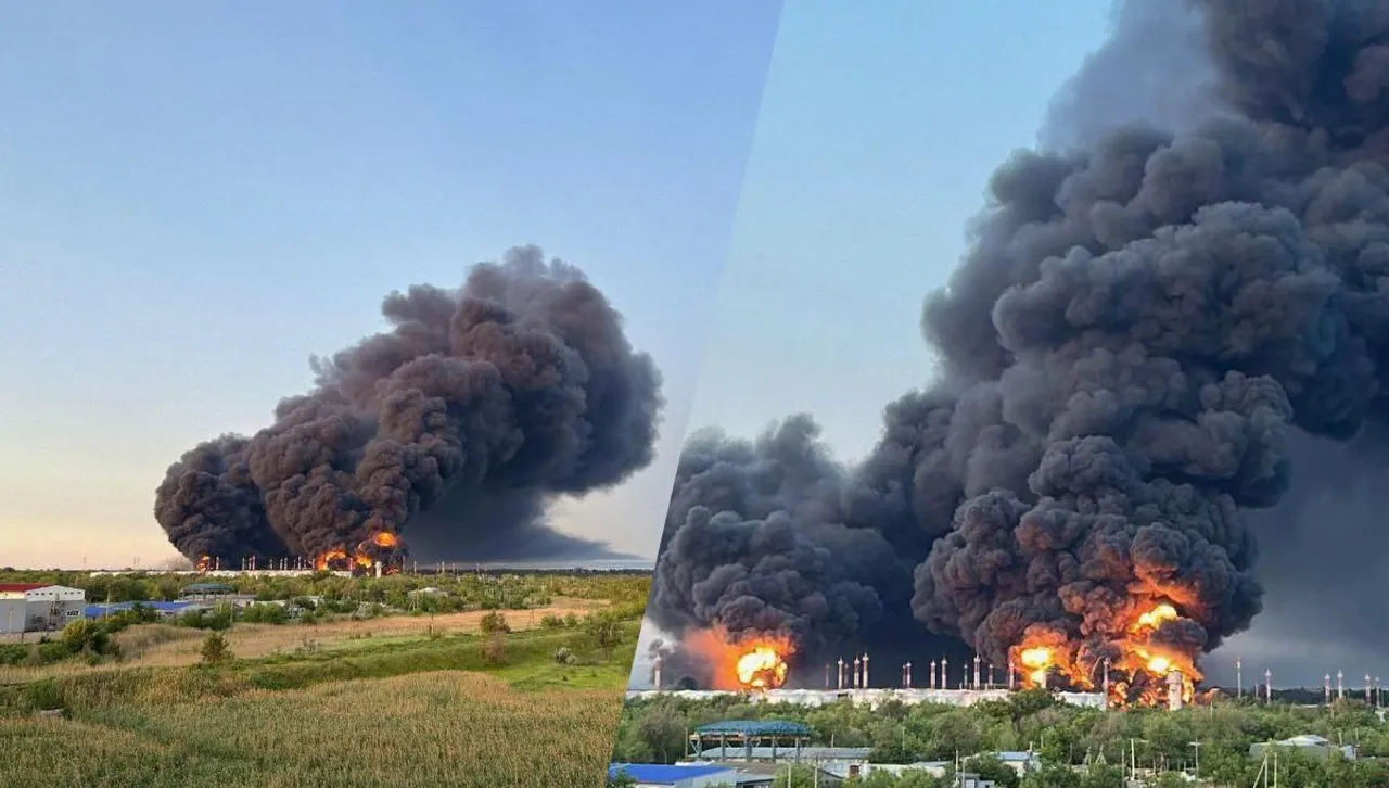 Атакуваха петролна база  до руското стратегическо летище в Енгелс, избухна огромен пожар