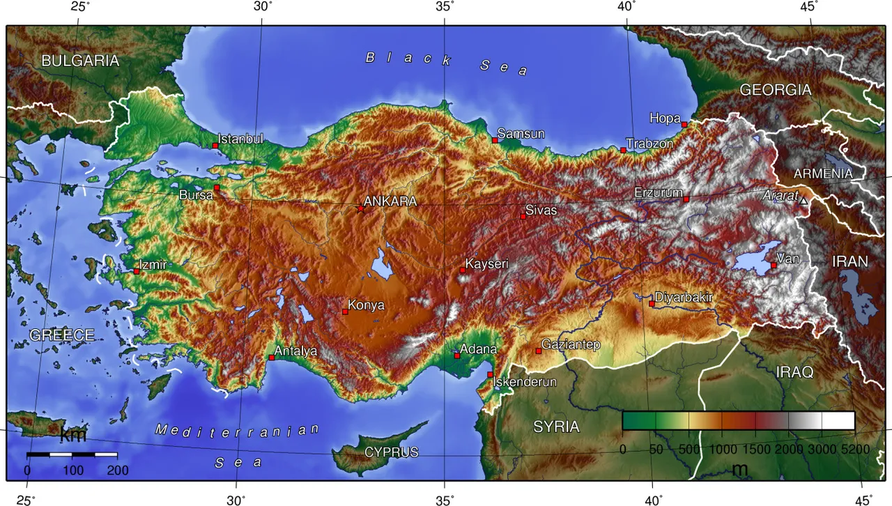 Турция може да бъде разделена на две вследствие на сеизмична активност