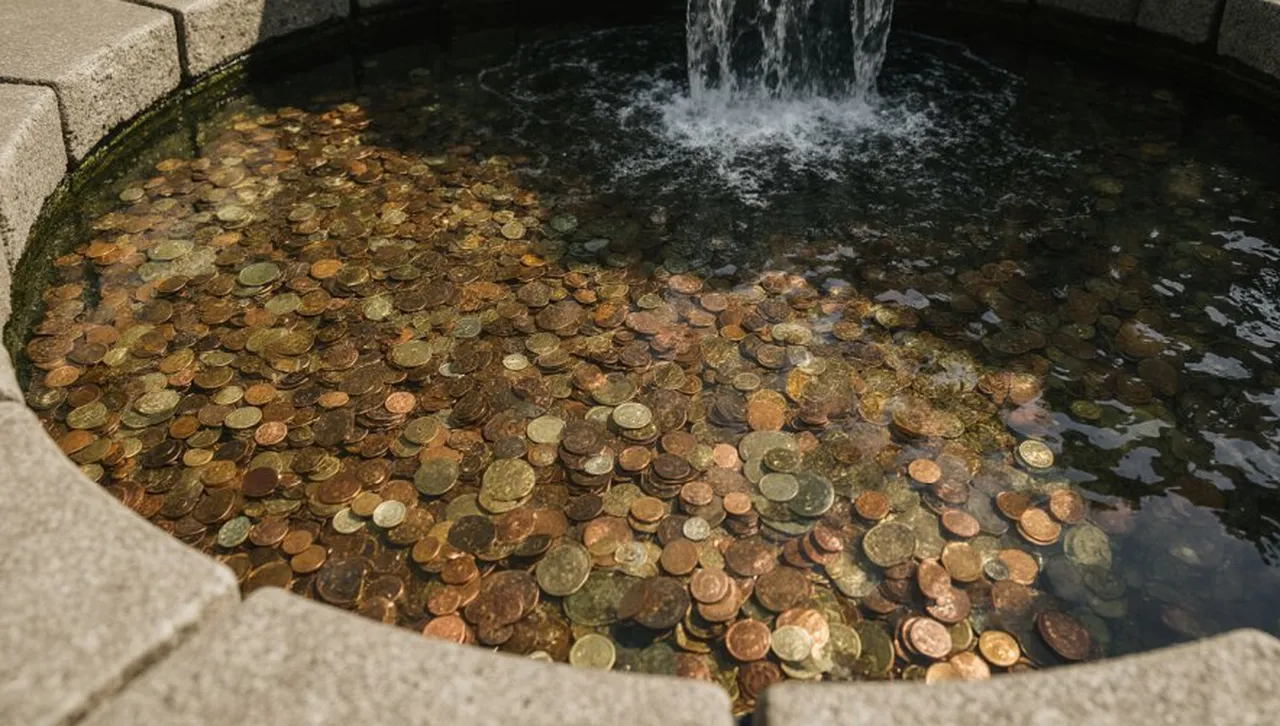 Глобиха холандец за кражба на монети от фонтан в Рим