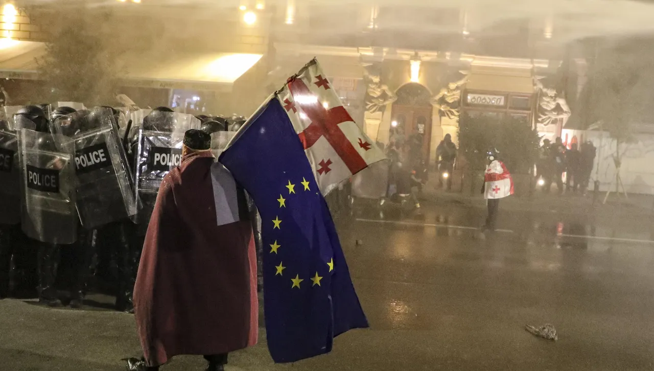 "Грузинска мечта" печели местните избори, демонстранти щурмуваха президентския дворец