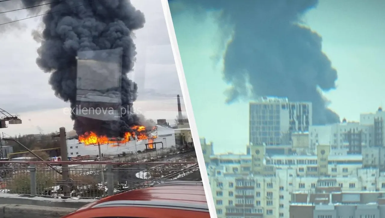 В Новосибирск гори завод, който произвежда електроника за руската армия