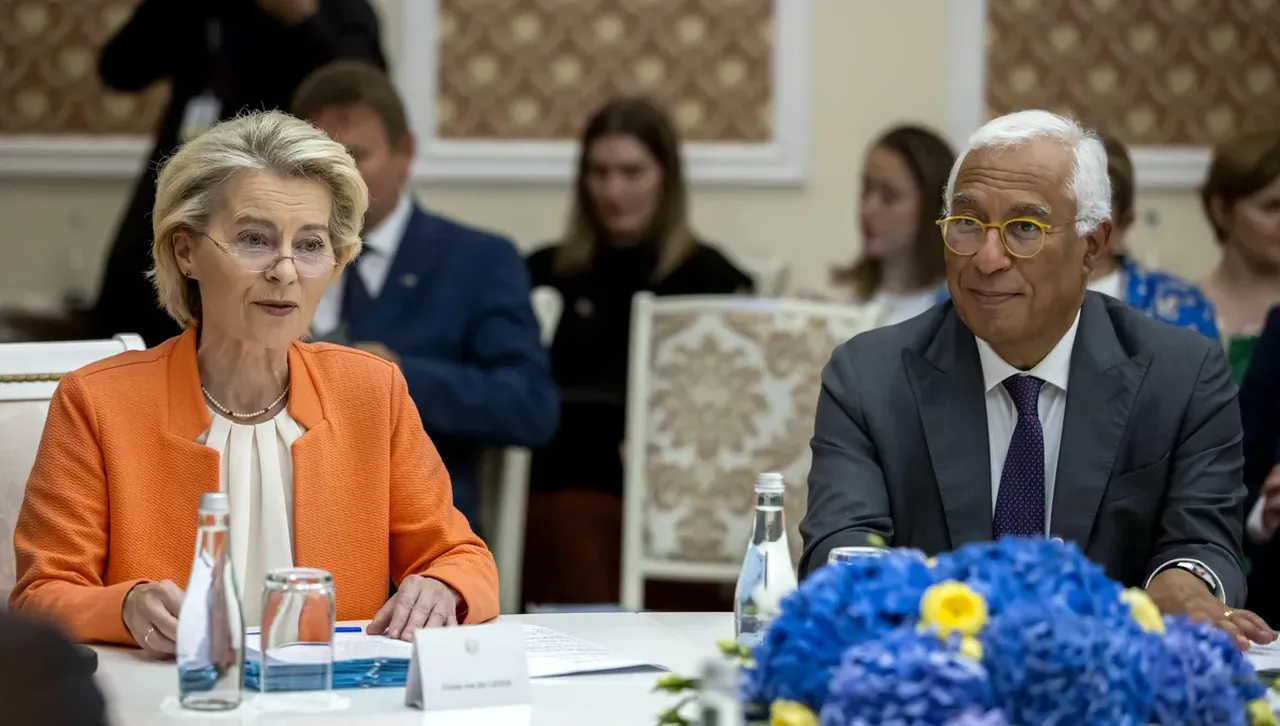 Фон дер Лайен и Антонио Коща отпътуваха за Киев за възпоменание годишнината на войната