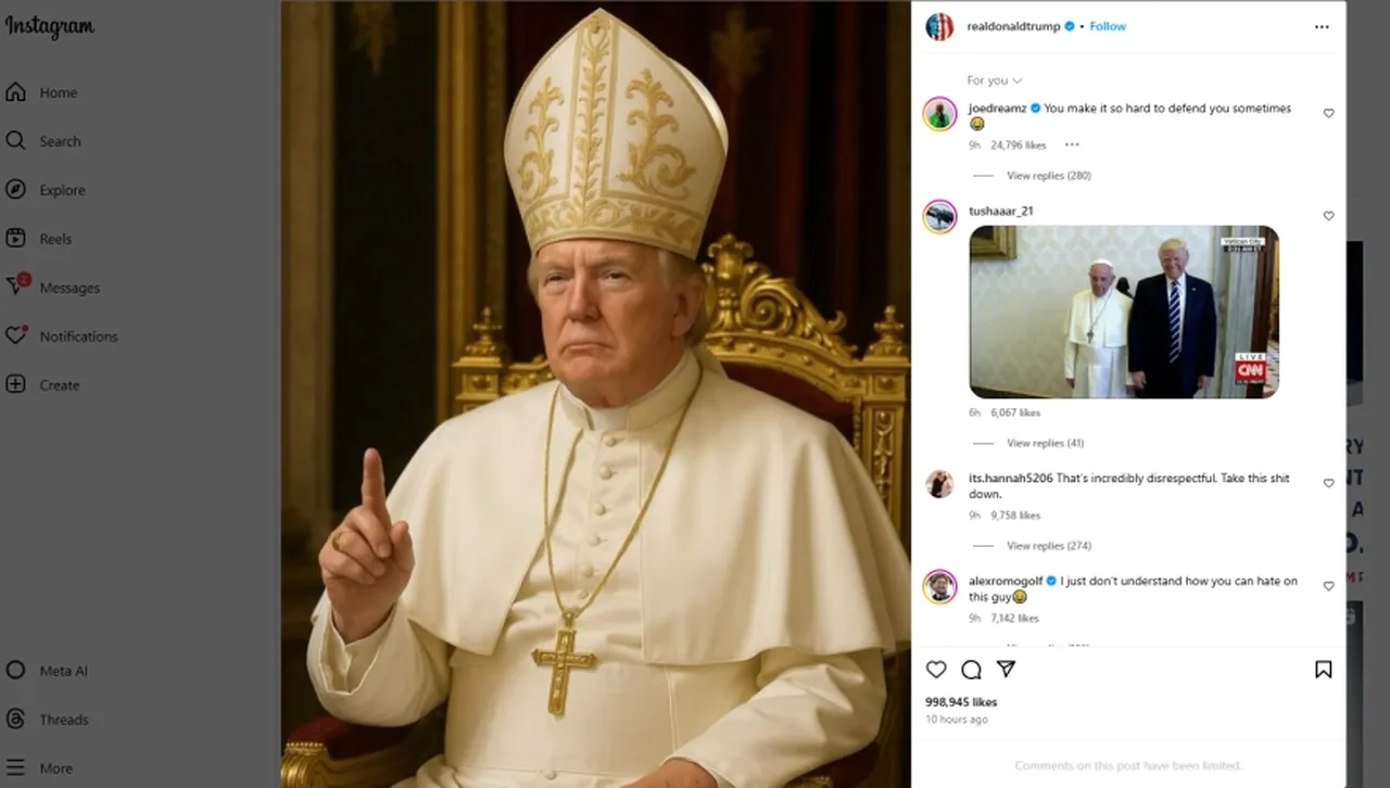 Папа Дон Първи: Тръмп се видя като новия Божи наместник