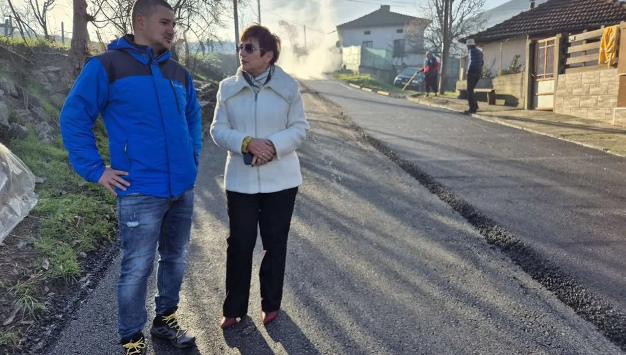 Ремонтираха изцяло ул. „Панайот Волов“ в с. Български извор