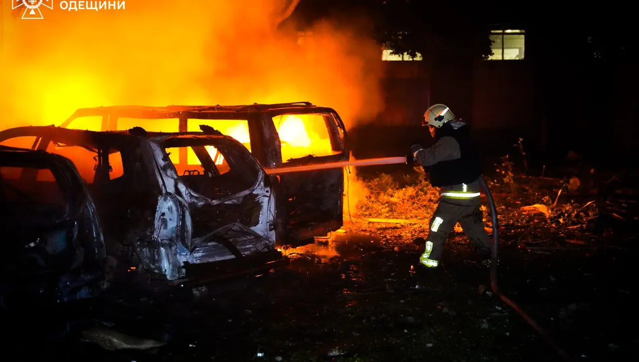 Одеска област е подложена на масирана руска атака с дронове