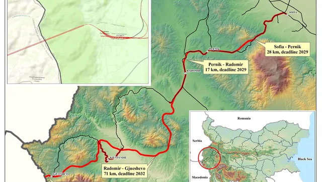 Железопътна инфраструктура избра строителите по два проекта на Коридор 8