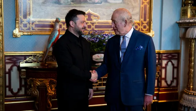  Солидарност и подкрепа: Крал Чарлз прие Зеленски в Бъкингамския дворец