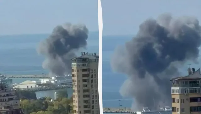 Морски дронове атакуваха пристанището в руския Сочи, издигна се гъст дим