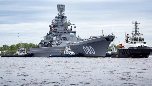 Русия пусна на вода най-мощния си атомен боен кораб