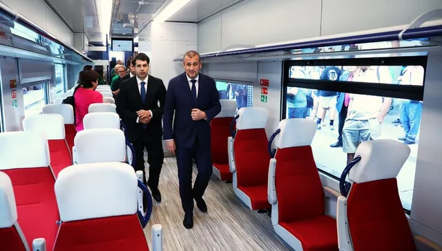 Първият електрически влак „Алстом” пристигна в България