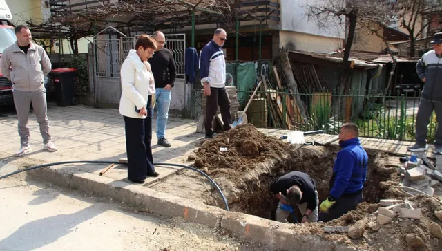 Кметът на Тевене направи инспекция на дейностите по проект „Реконструкция на водоснабдителната мрежа“ в града