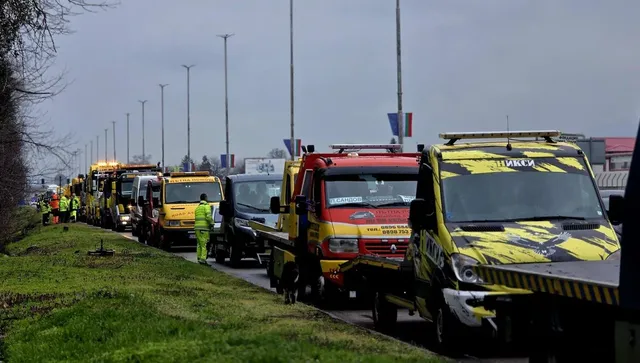 150 автомобила на пътна помощ са на протеста на Околовръстното в София