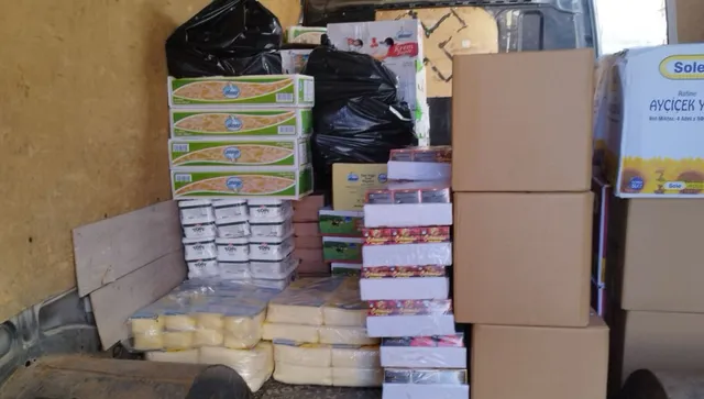 Иззеха 500 кг. млечни продукти в Хасковско