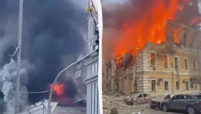 Руски дрон порази Националната академия на науките на Украйна в Киев. Ще реагира ли БАН?