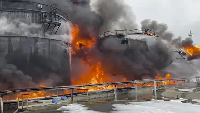 Украински дрон възпламени терминала на Новоросийск и парализира износа на петрол