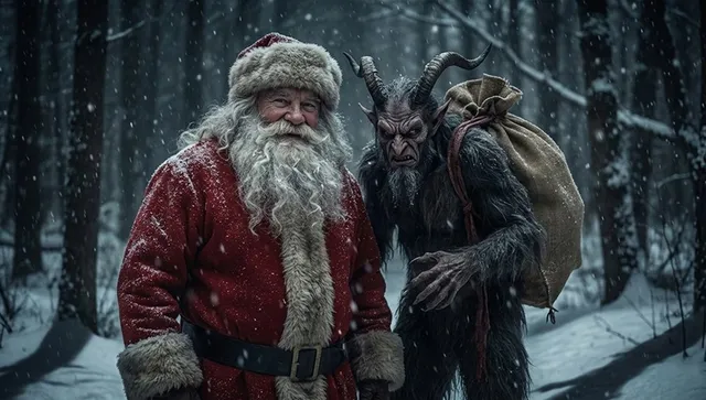 Коледа: от древния страх на Крампус до червеното кадифе на Дядо Коледа