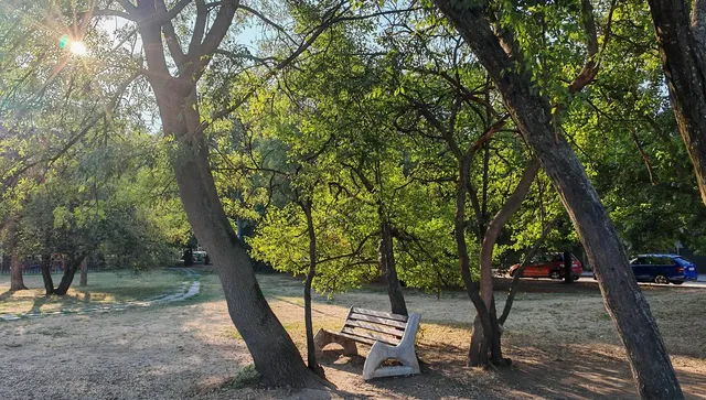 Слънце, почти ясно небе и слаб вятър, затопля се