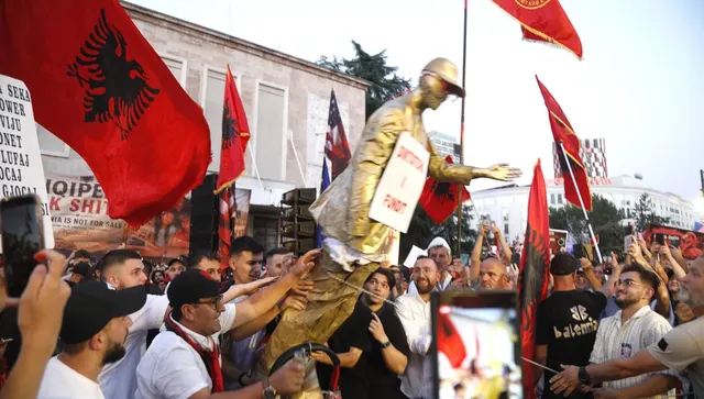 95-и ден на протести срещу кабинета на Еди Рама в Албания 